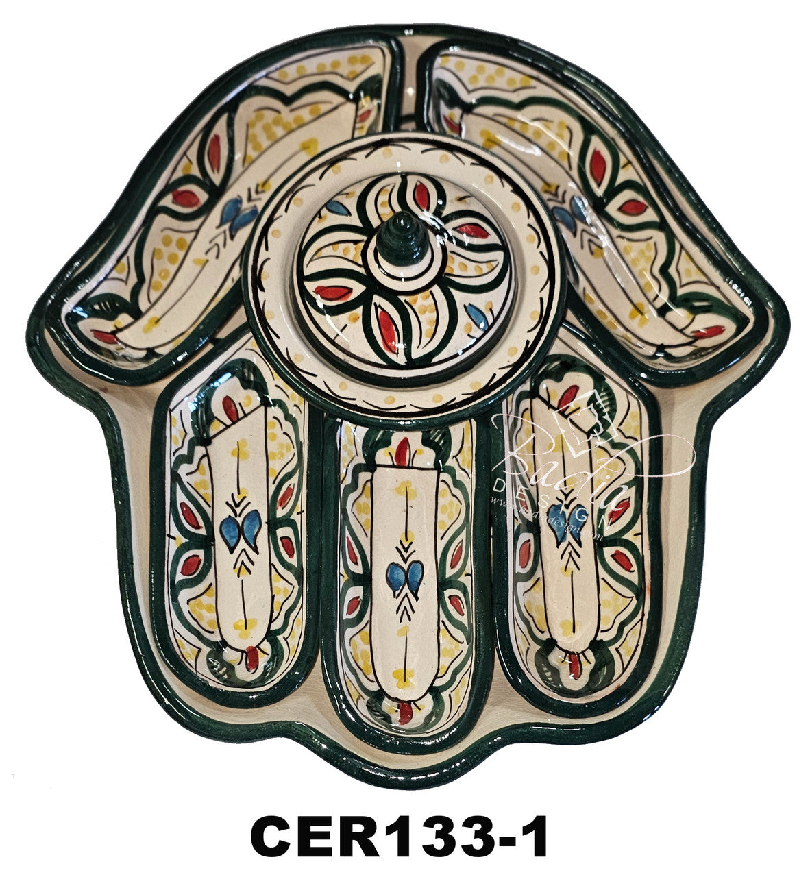 Kamsah Hand Ceramic Serving Trays