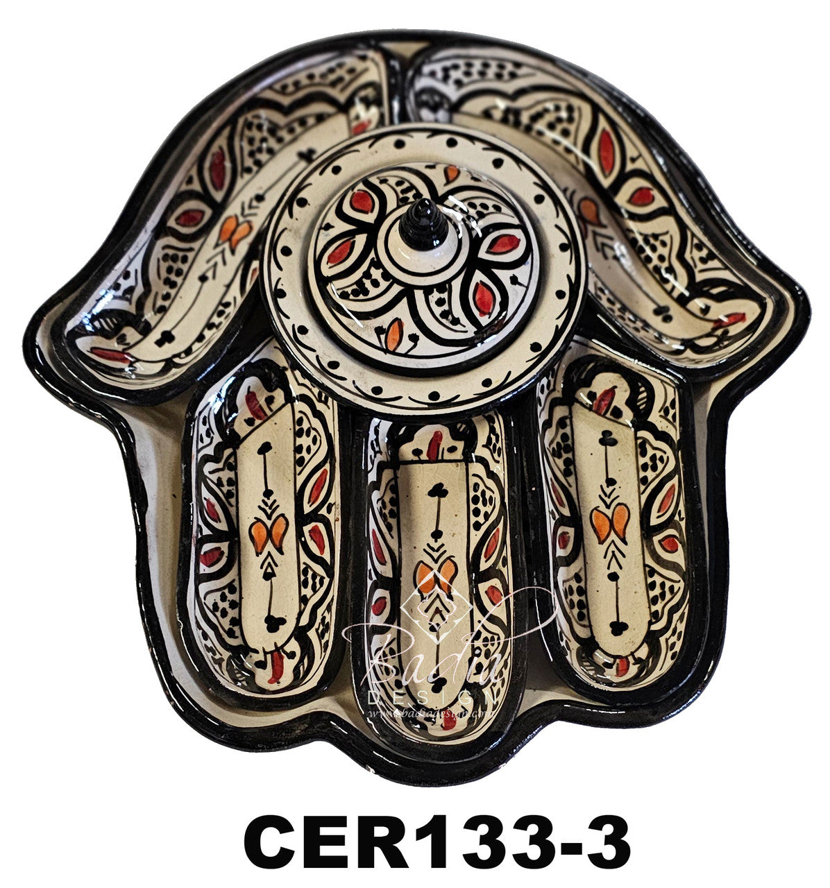 Kamsah Hand Ceramic Serving Trays