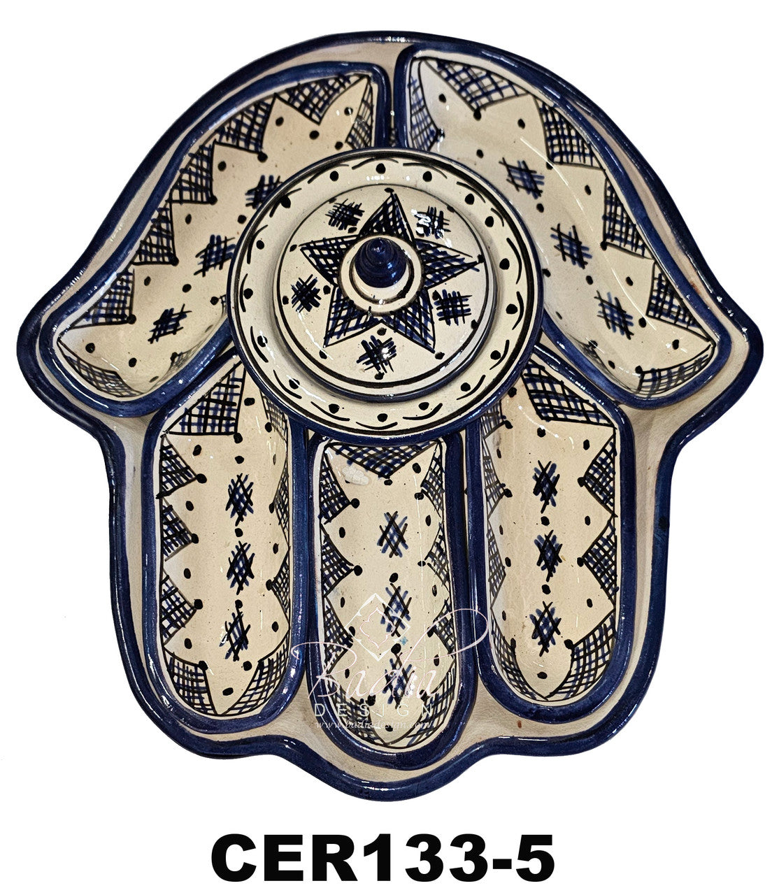 Kamsah Hand Ceramic Serving Trays