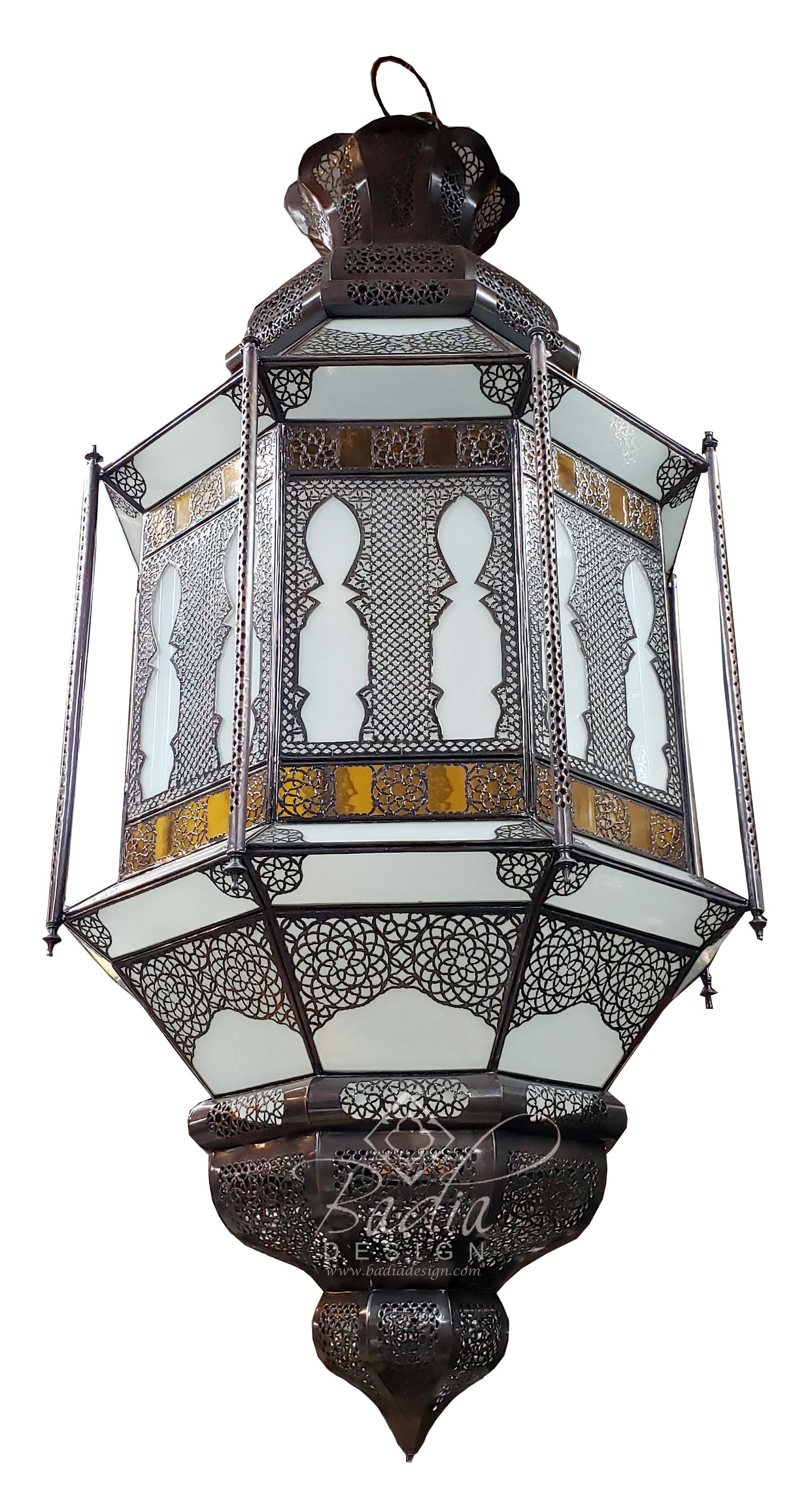 Large Multi-Color Glass Chandelier