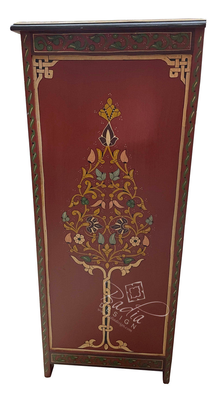Moroccan Hand Painted Storage Cabinet