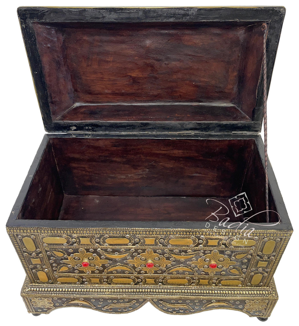 Large Traditional Moroccan Brass Storage Box