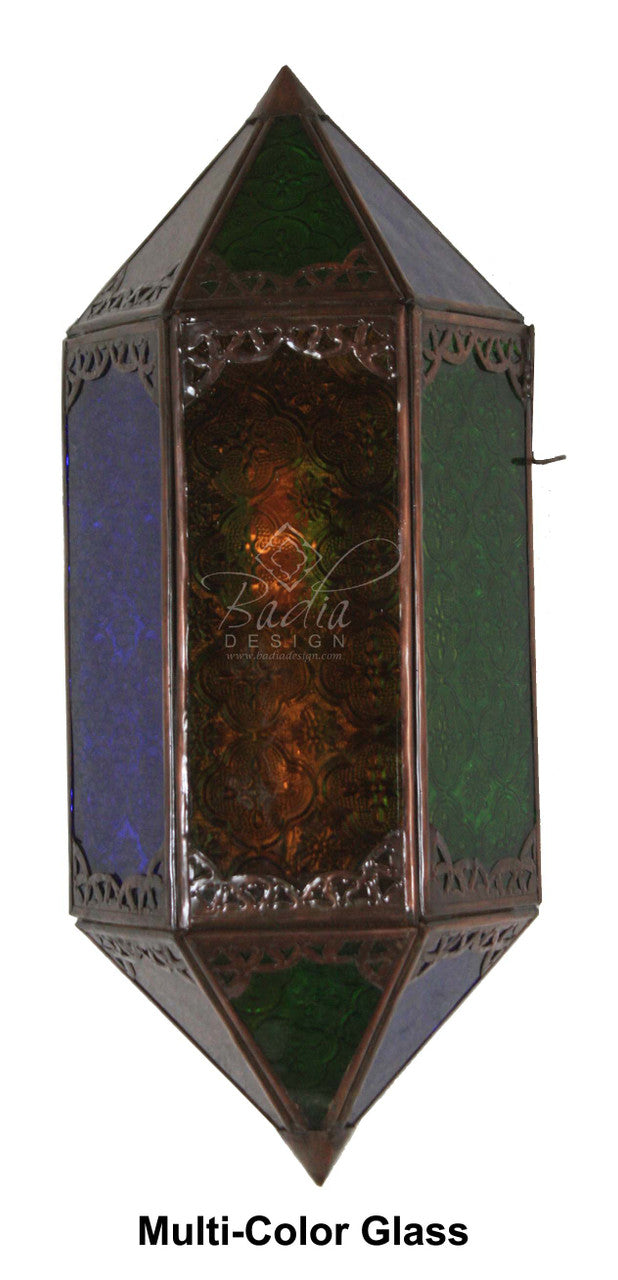 Multi-Color Glass Wall Sconce