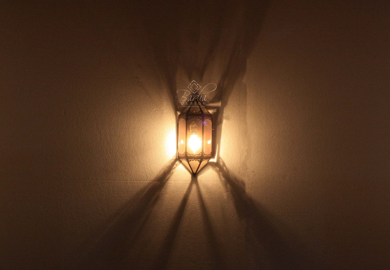 Multi-Color Glass Wall Sconce