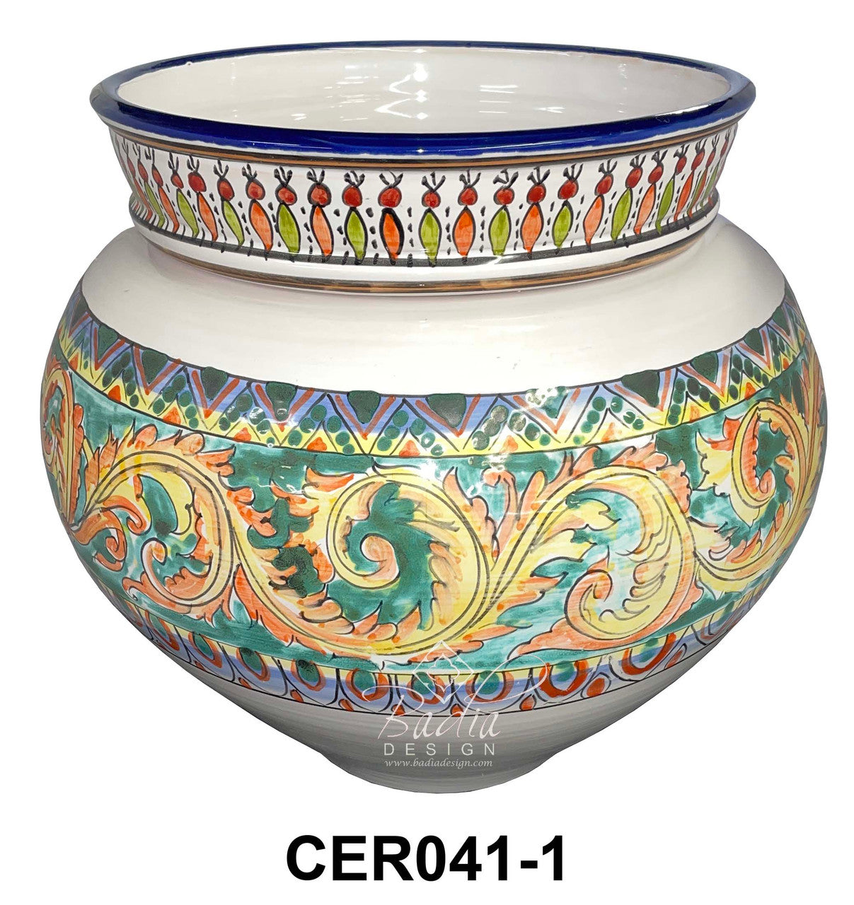 Modern Design Hand Painted Ceramic Planter