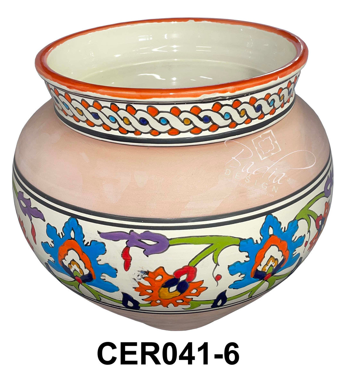 Modern Design Hand Painted Ceramic Planter