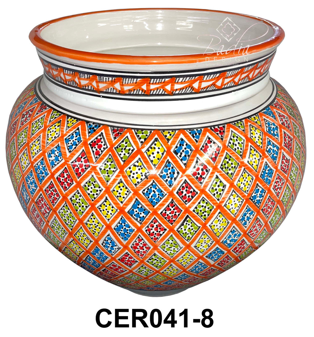 Modern Design Hand Painted Ceramic Planter