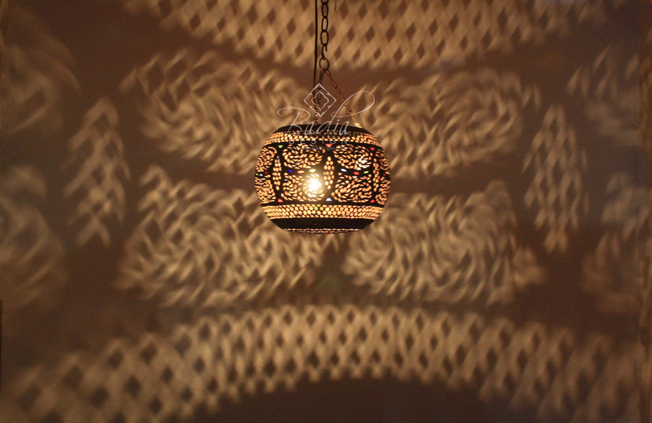 Antique Brass Hanging Lantern