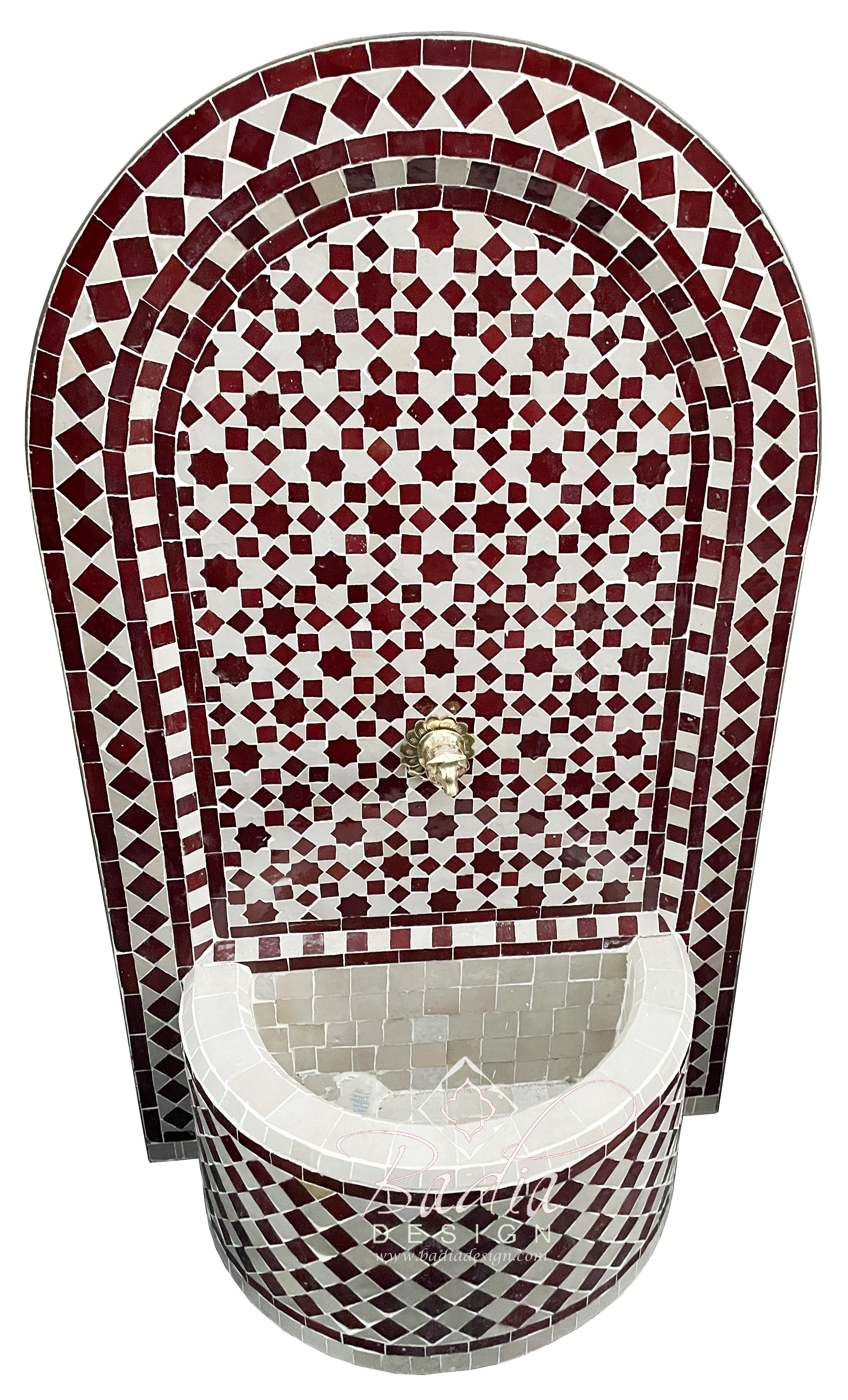 Arch Top Multi-Color Tile Water Fountains