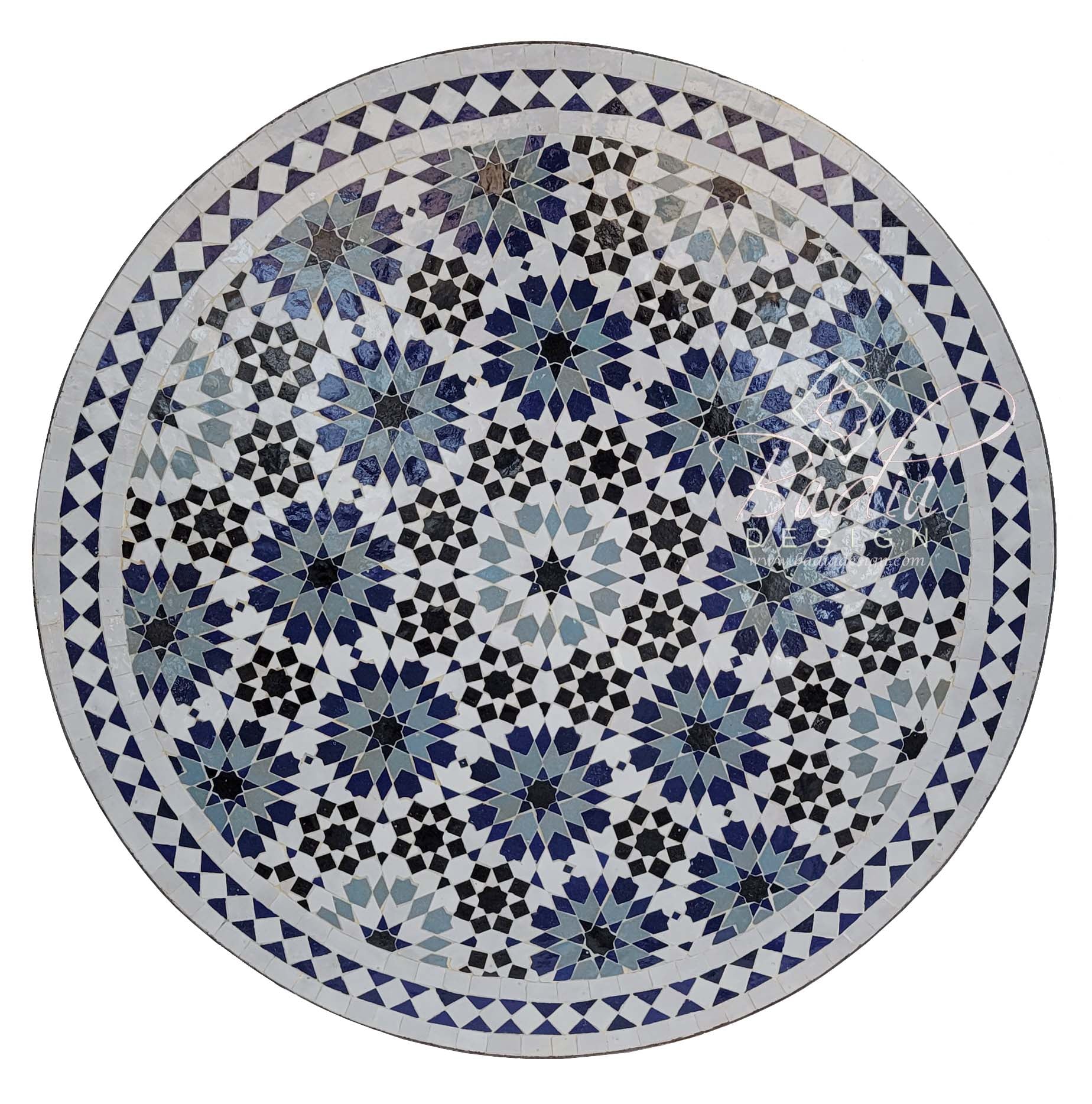32" Moroccan Mosaic Tile Table Top