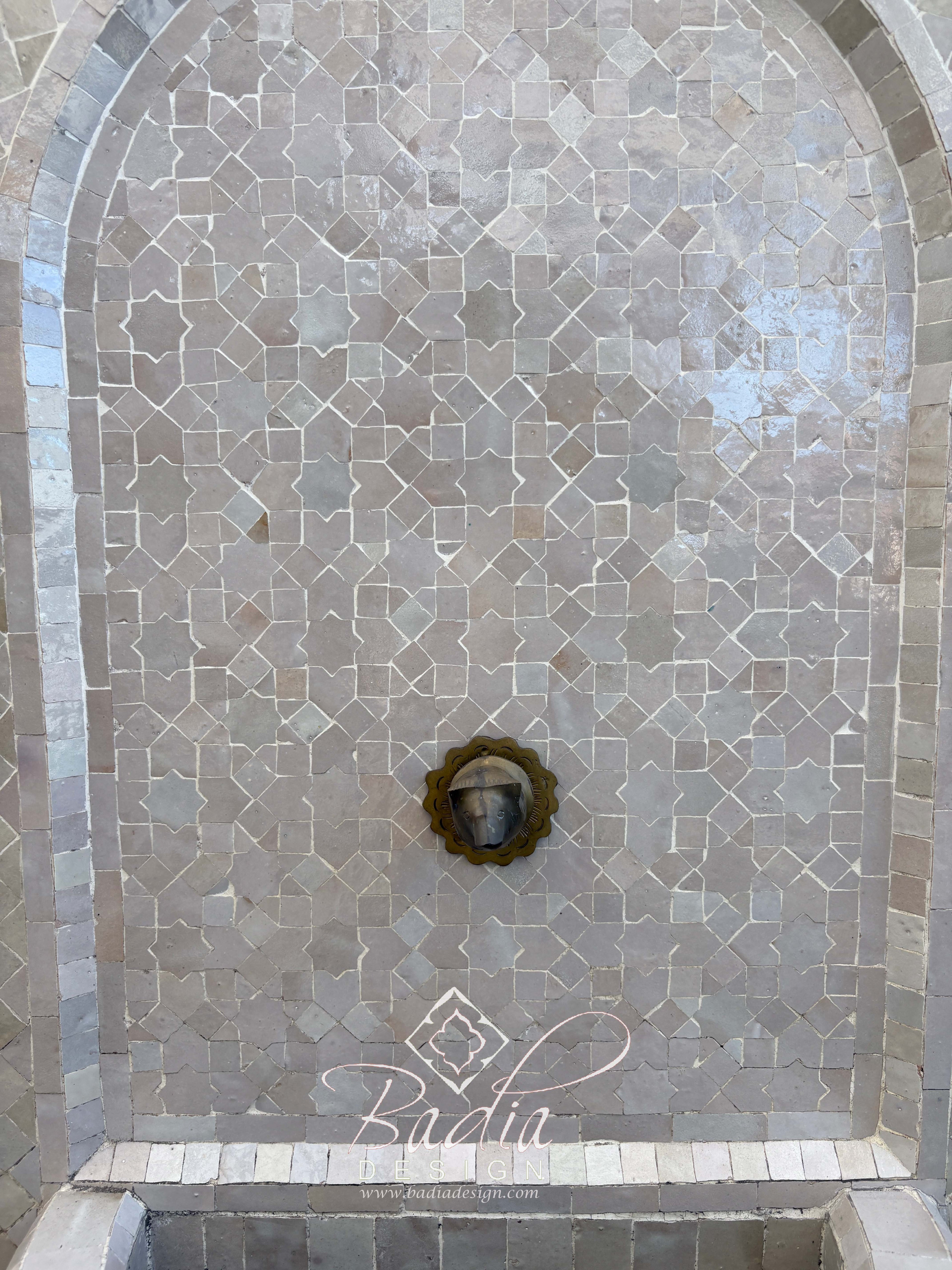 Beige Moroccan Arch Fountain