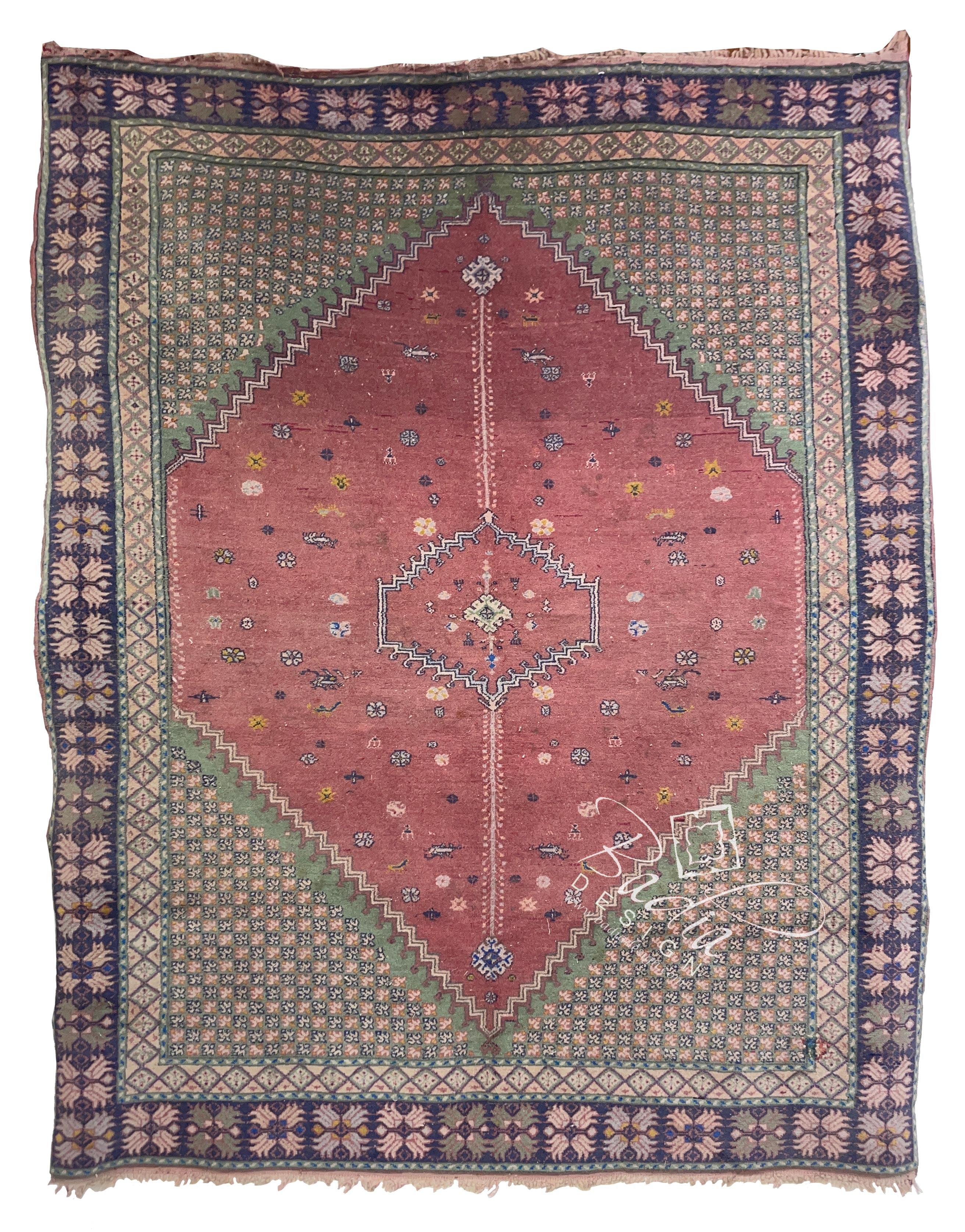 Multi-Color Handmade Moroccan Rug