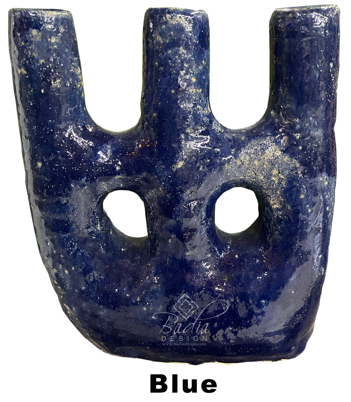 Hand Sculpted Tamegroute Ceramic Candle Holders