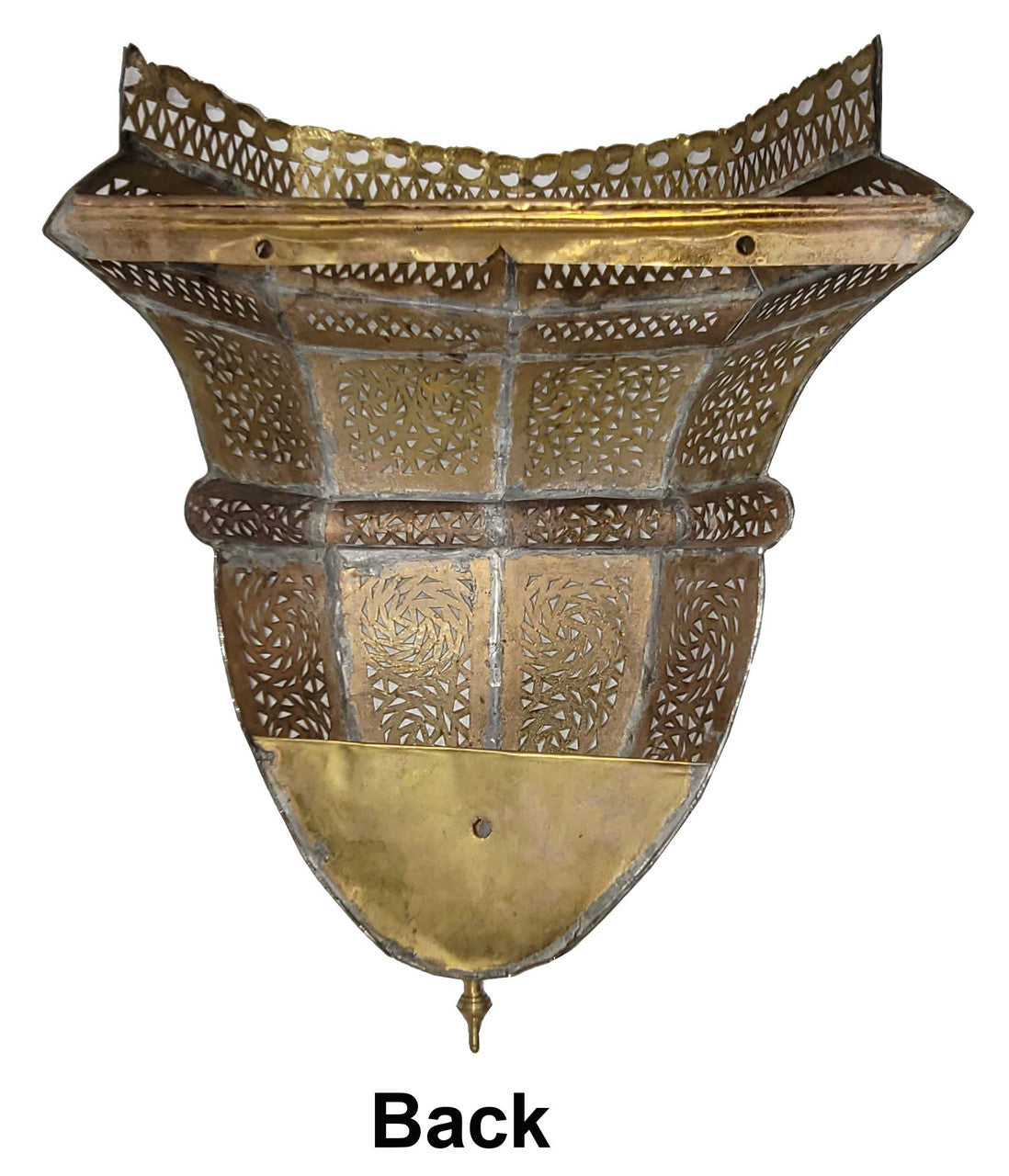 Brass and Silver Wall Sconce