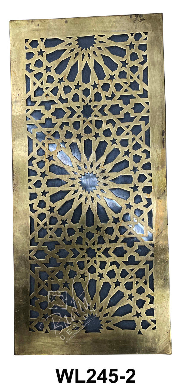 Rectangular Shaped Brass Wall Sconce
