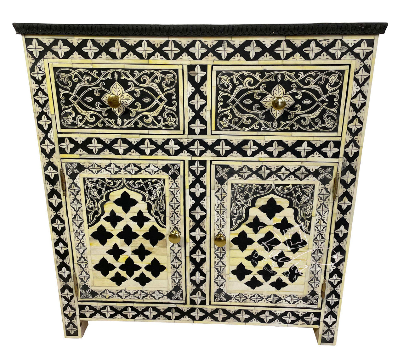 Moroccan Camel Bone Storage Cabinet