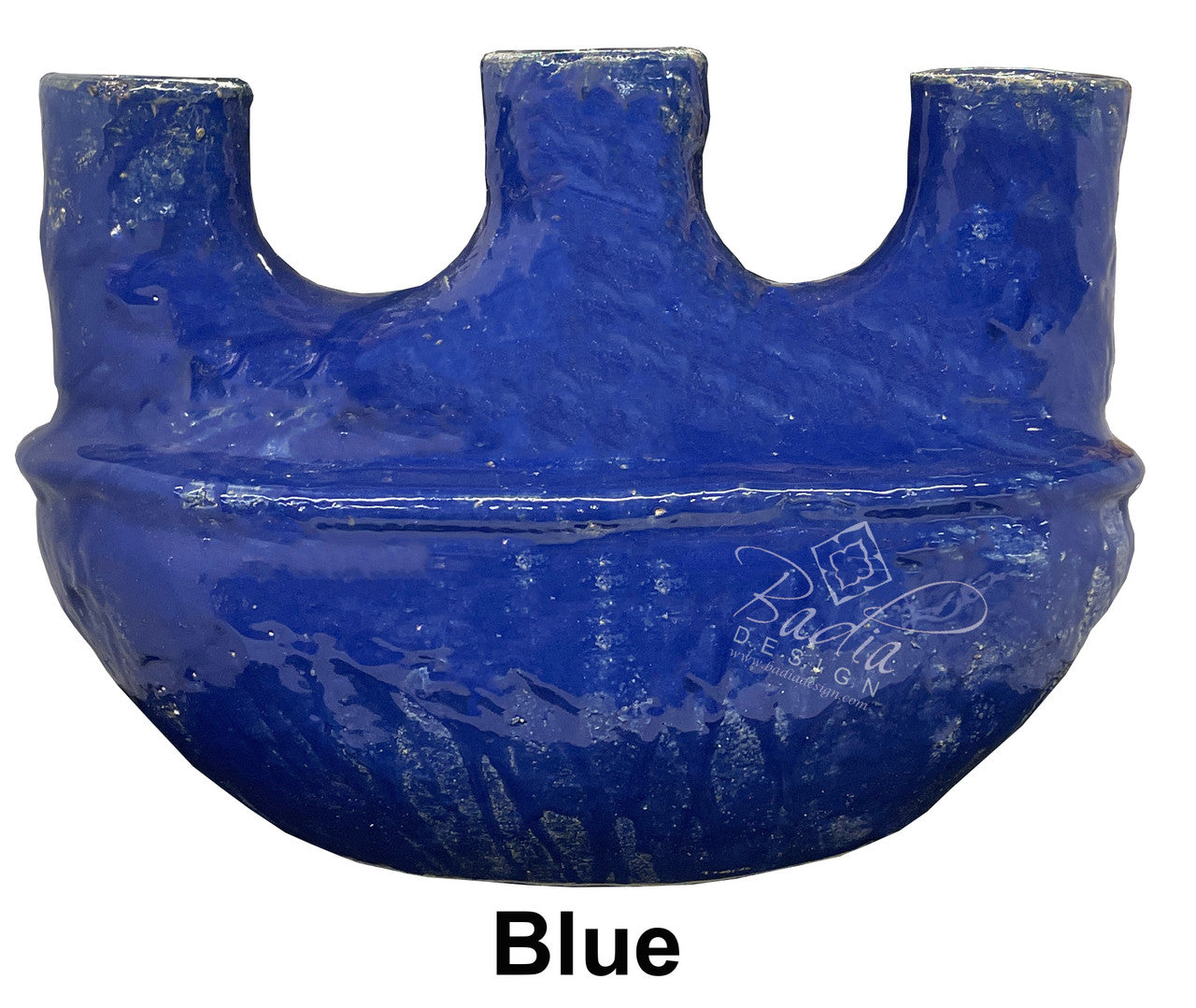 Hand Sculpted Wide Ceramic Flower Vase