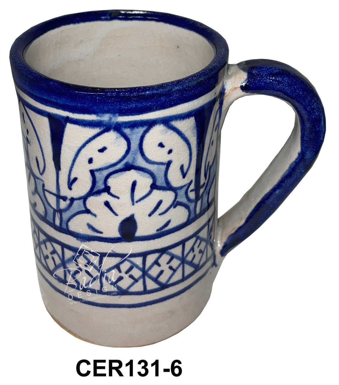 Hand Painted Multi-Color Ceramic Cups