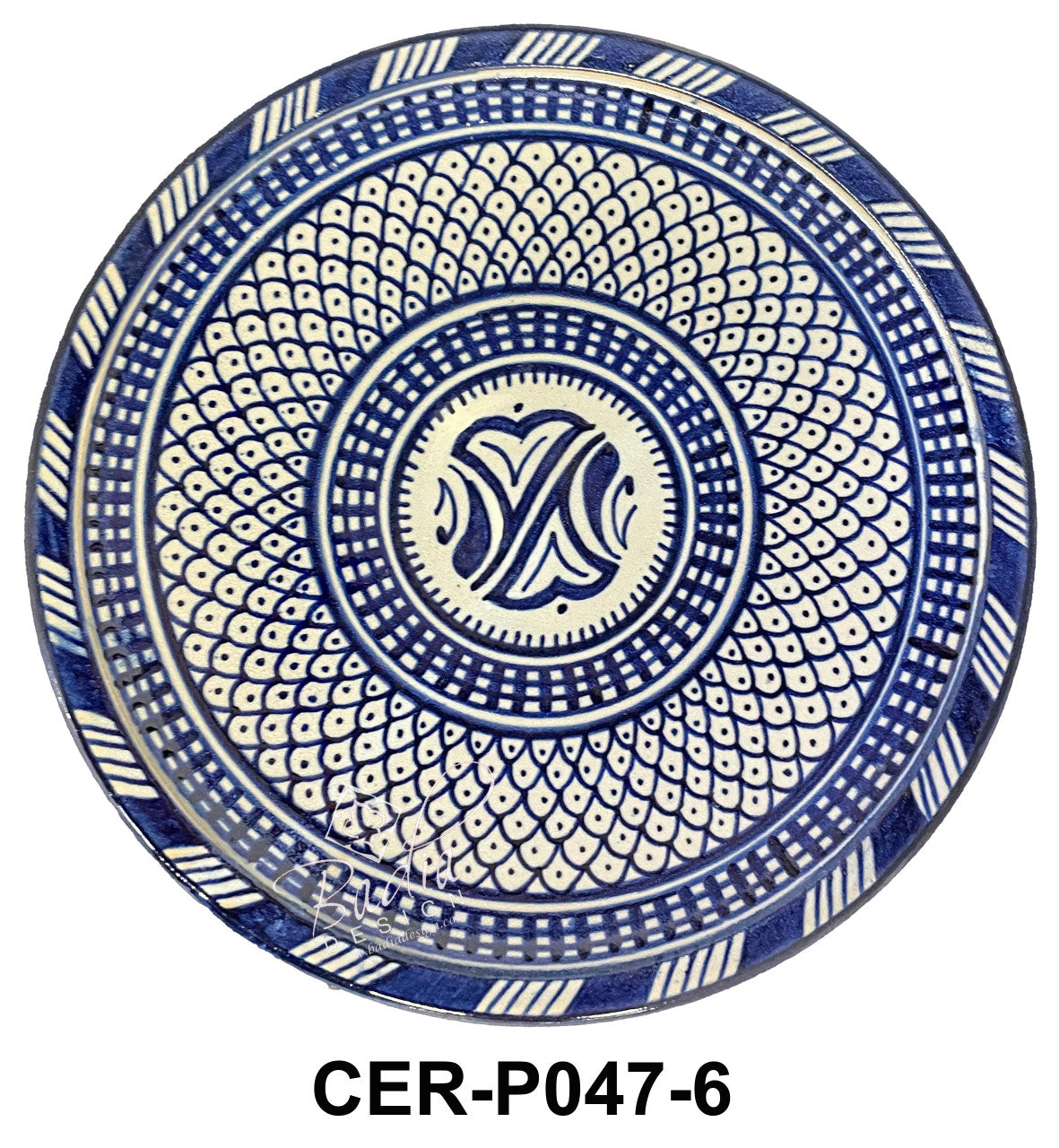 Hand Painted Multi-Color Ceramic Plates