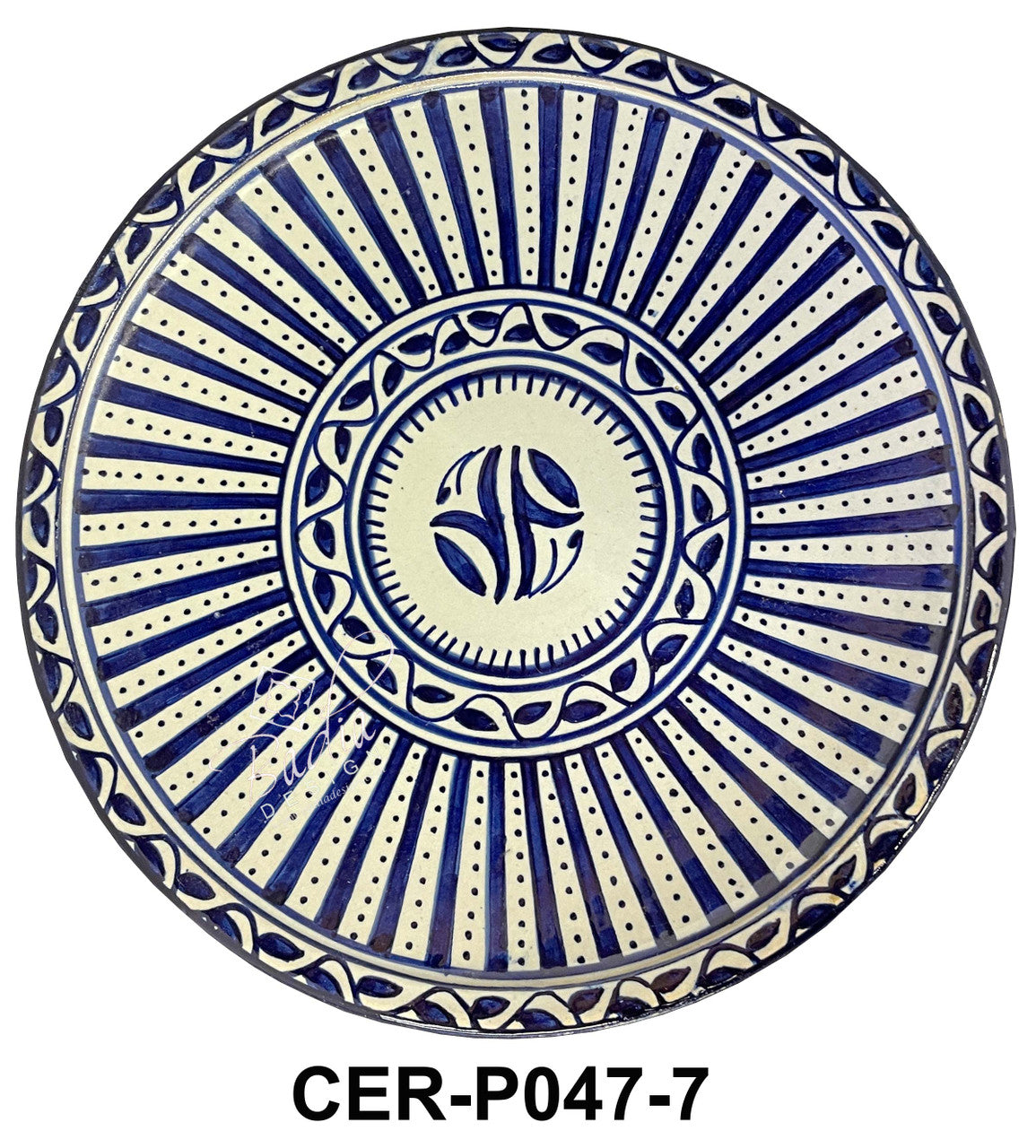 Hand Painted Multi-Color Ceramic Plates