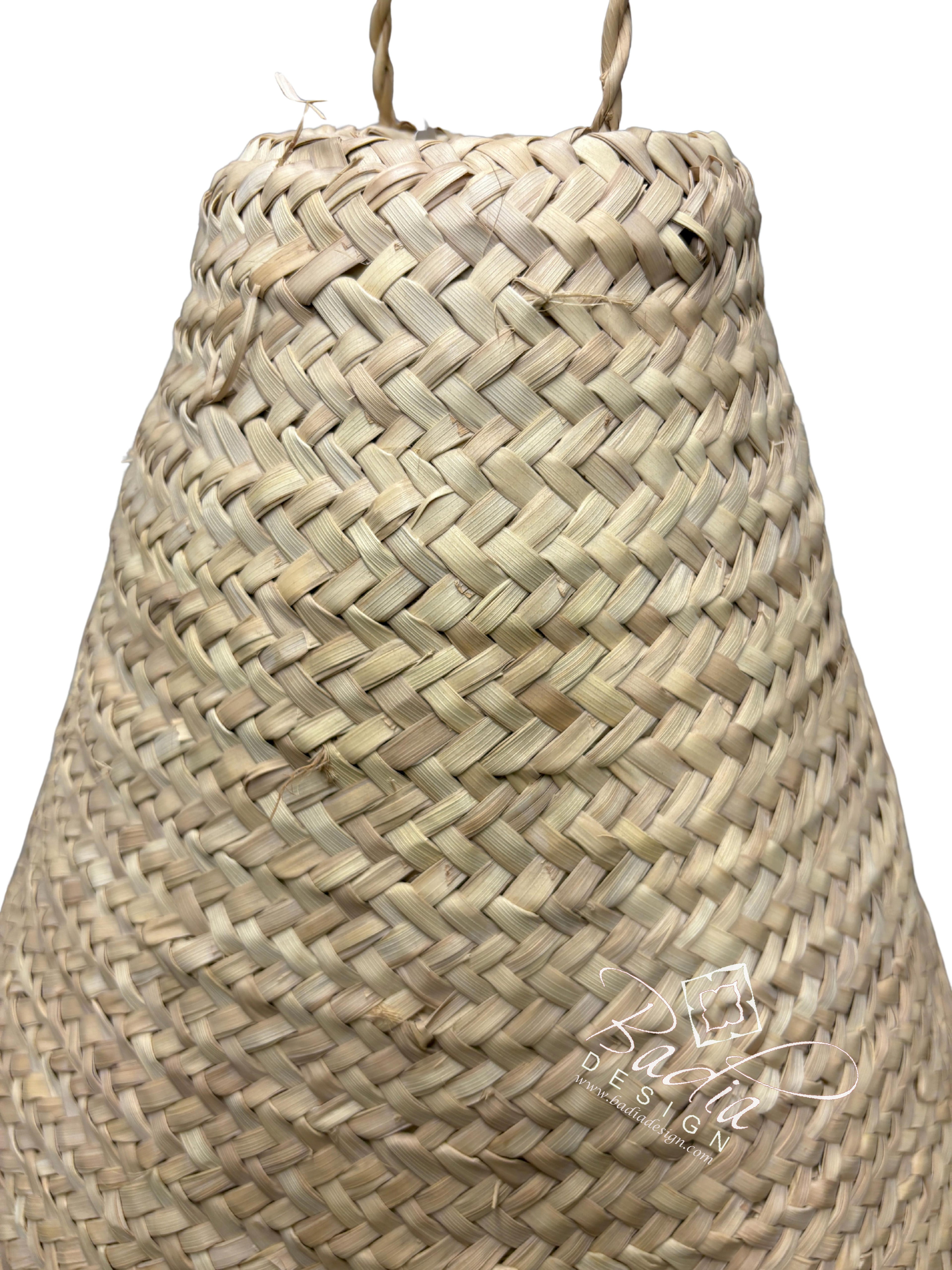 Classic Cone Shaped Raffia Lantern