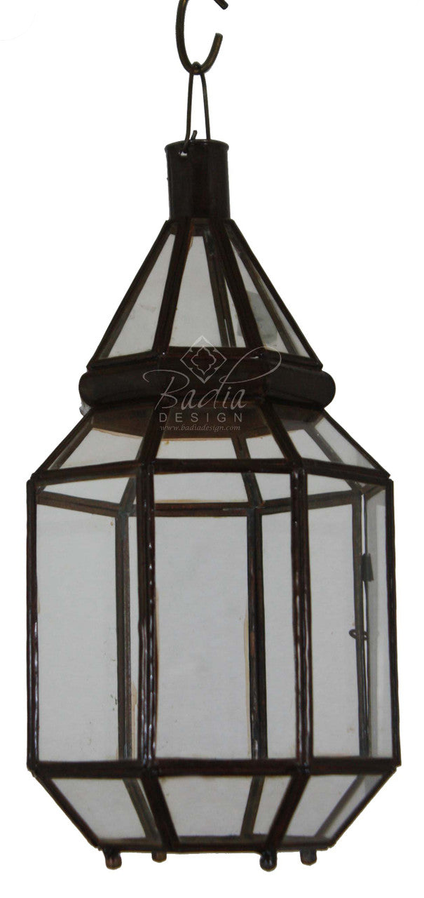 Clear Glass Floor Lantern
