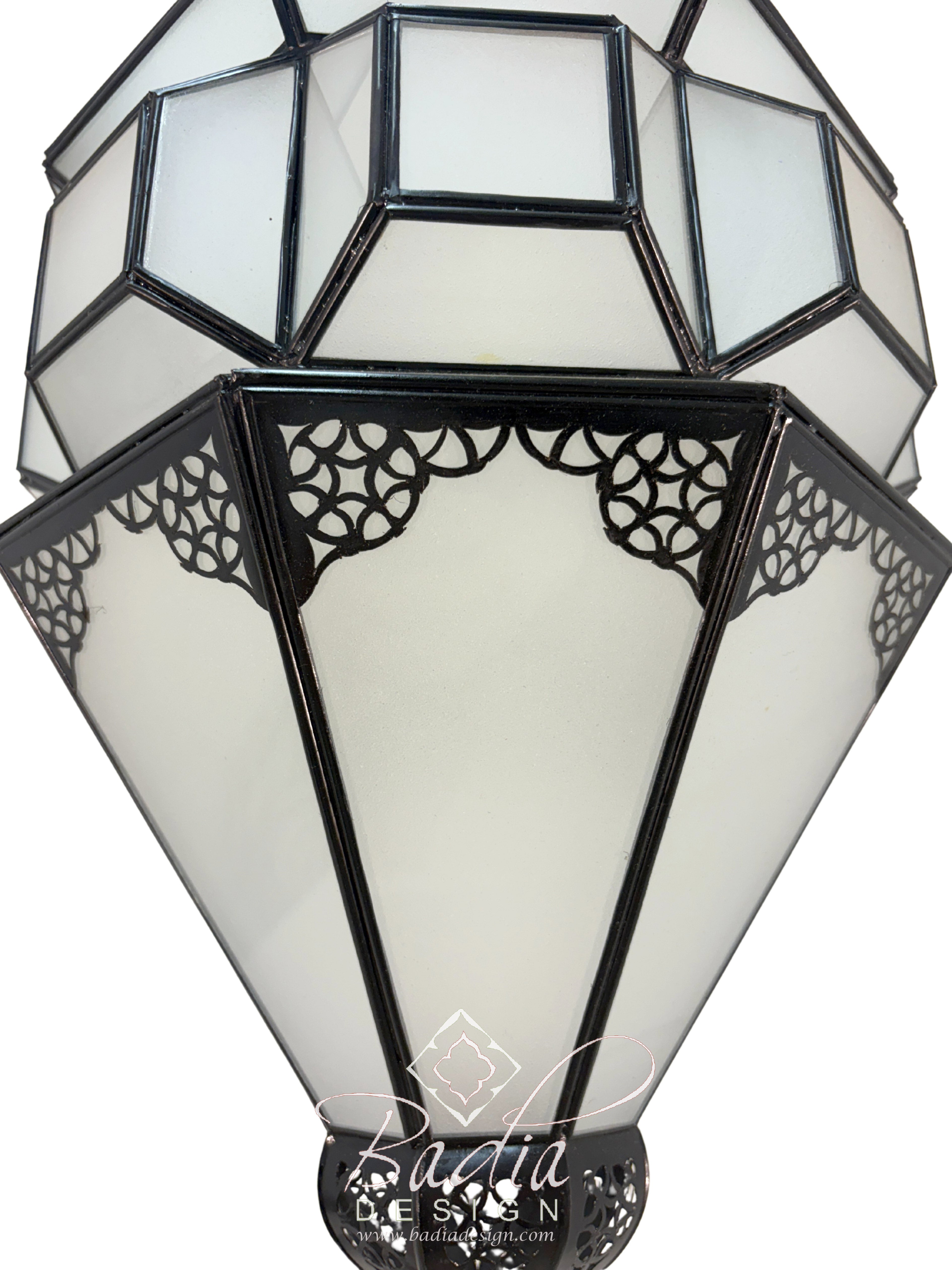 Moroccan Cubism Glass Ceiling Lanterns