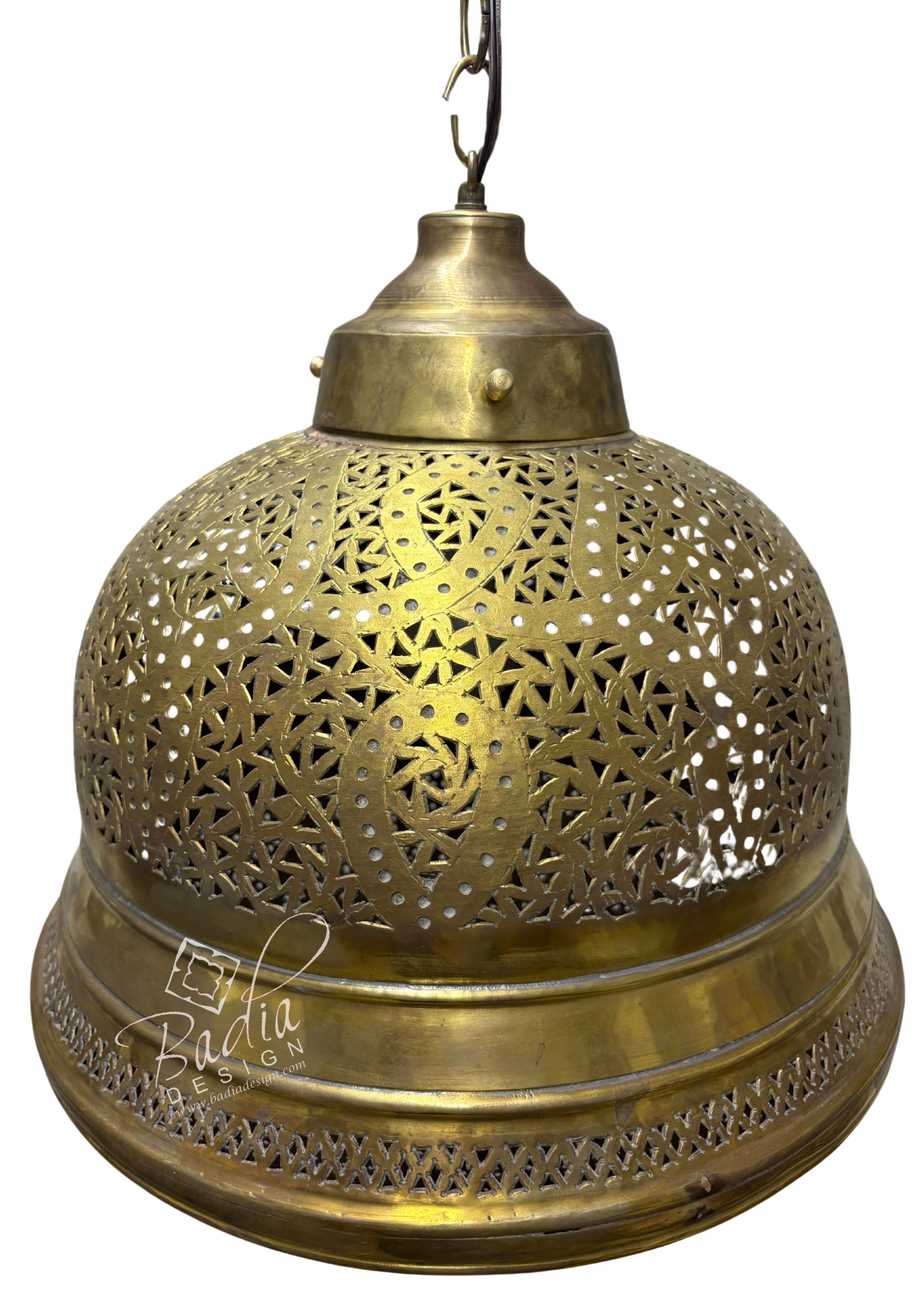 Dome Shaped Brass Chandelier