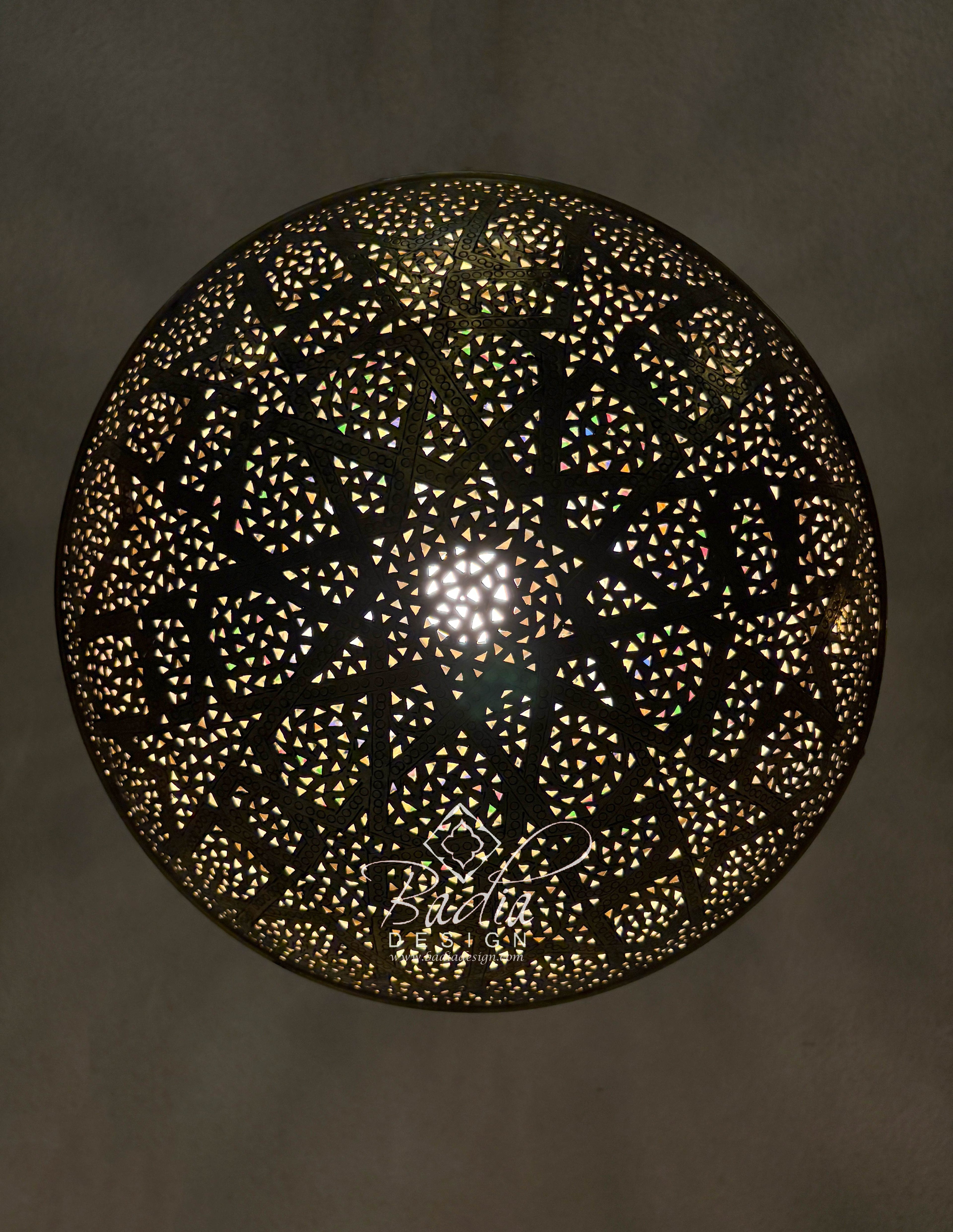 Dome Shaped Brass Chandelier