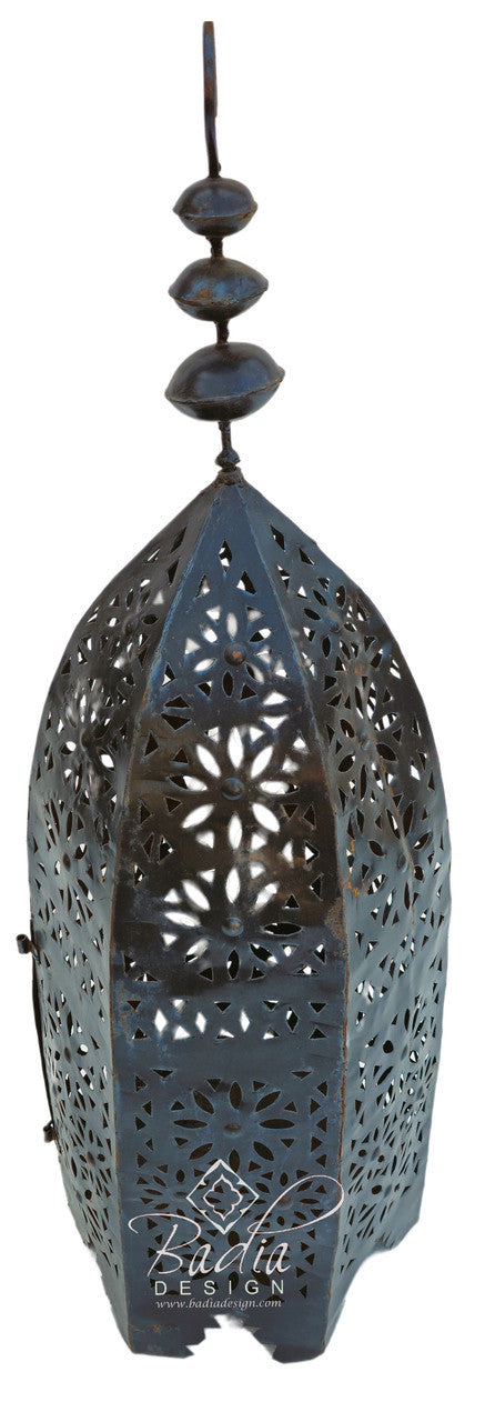 Dome Shaped Rustic Iron Floor Lanterns