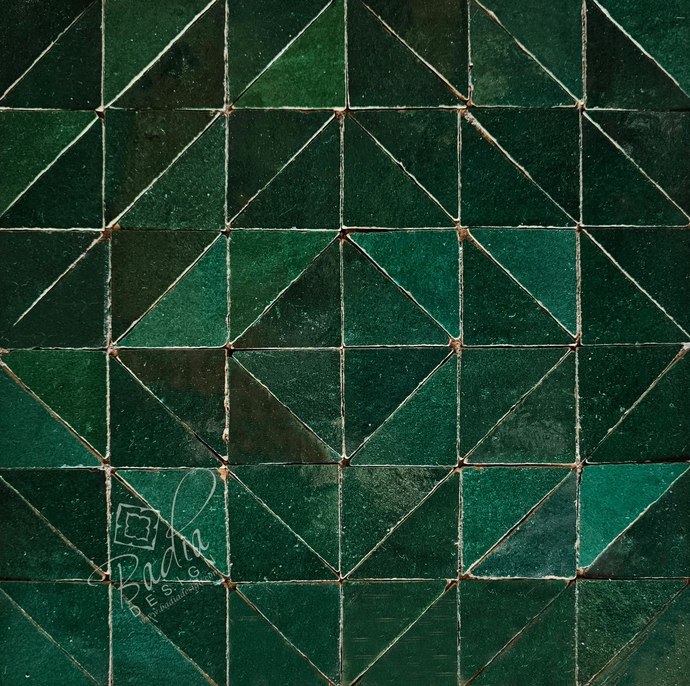 Emerald Green Glazed Zellige Tile - TM132