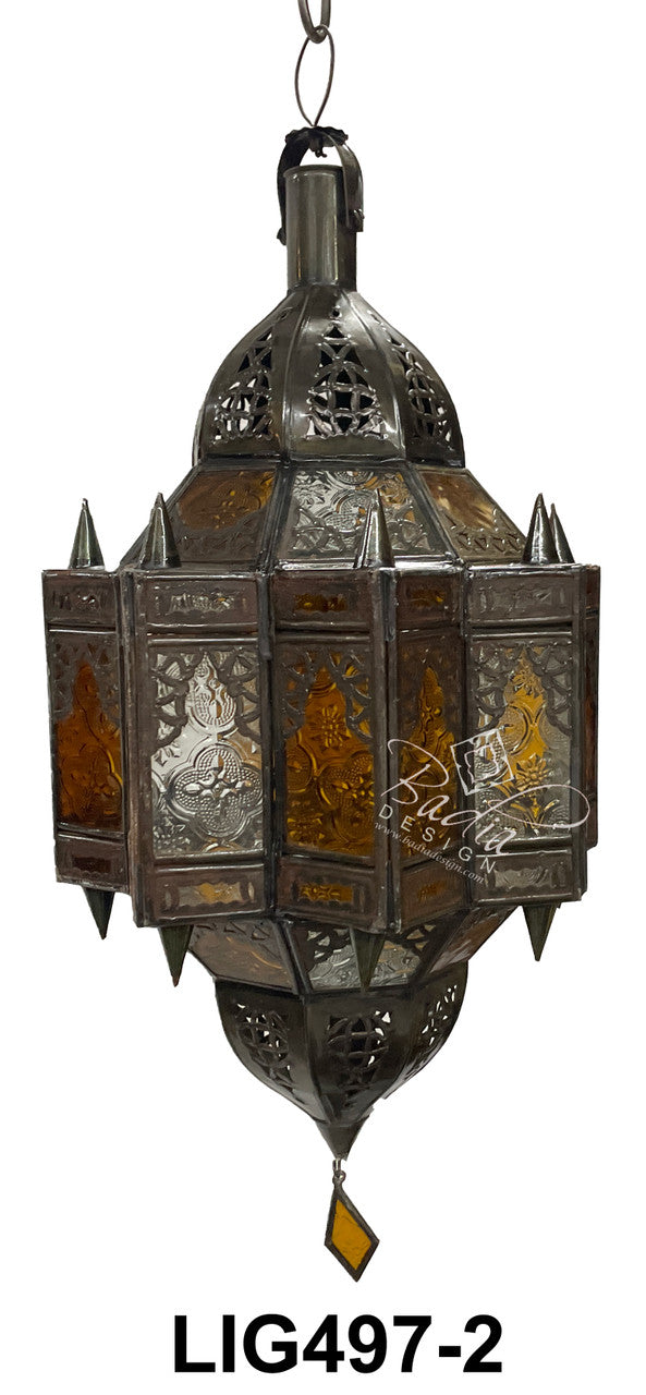 Multi-Color Hanging Glass Lanterns
