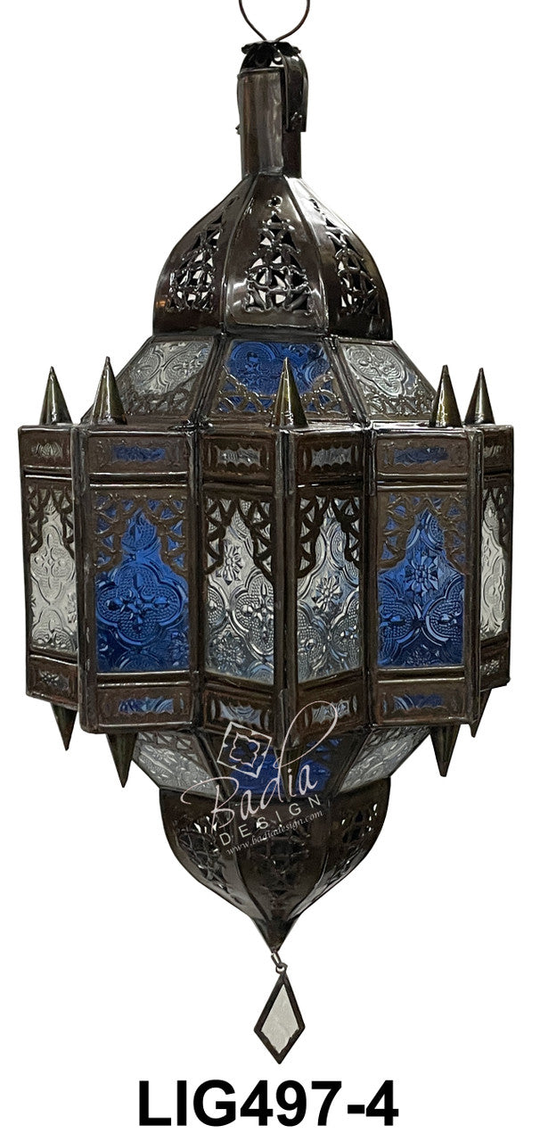 Multi-Color Hanging Glass Lanterns