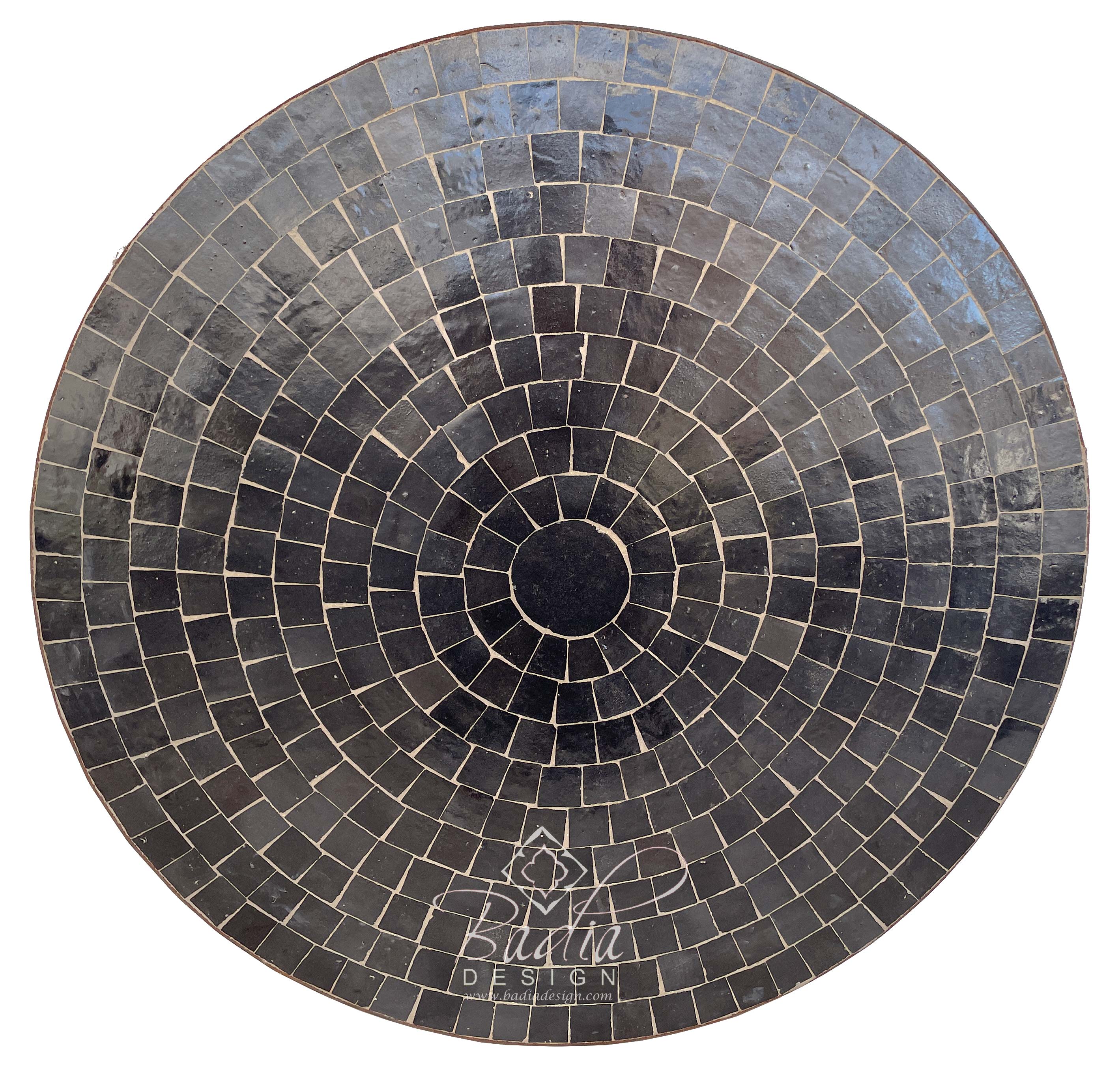 32" Solid Color Ceramic Tile Table Top