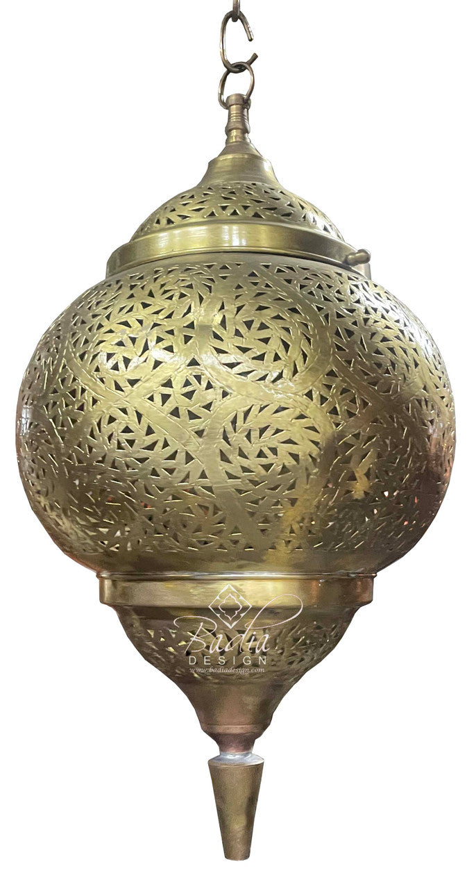 Intricately Hand Designed Brass Lantern