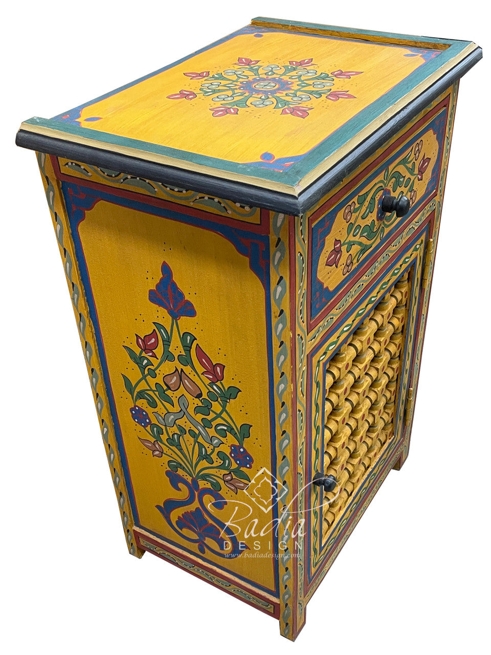 Hand Painted Cabinet Nightstand