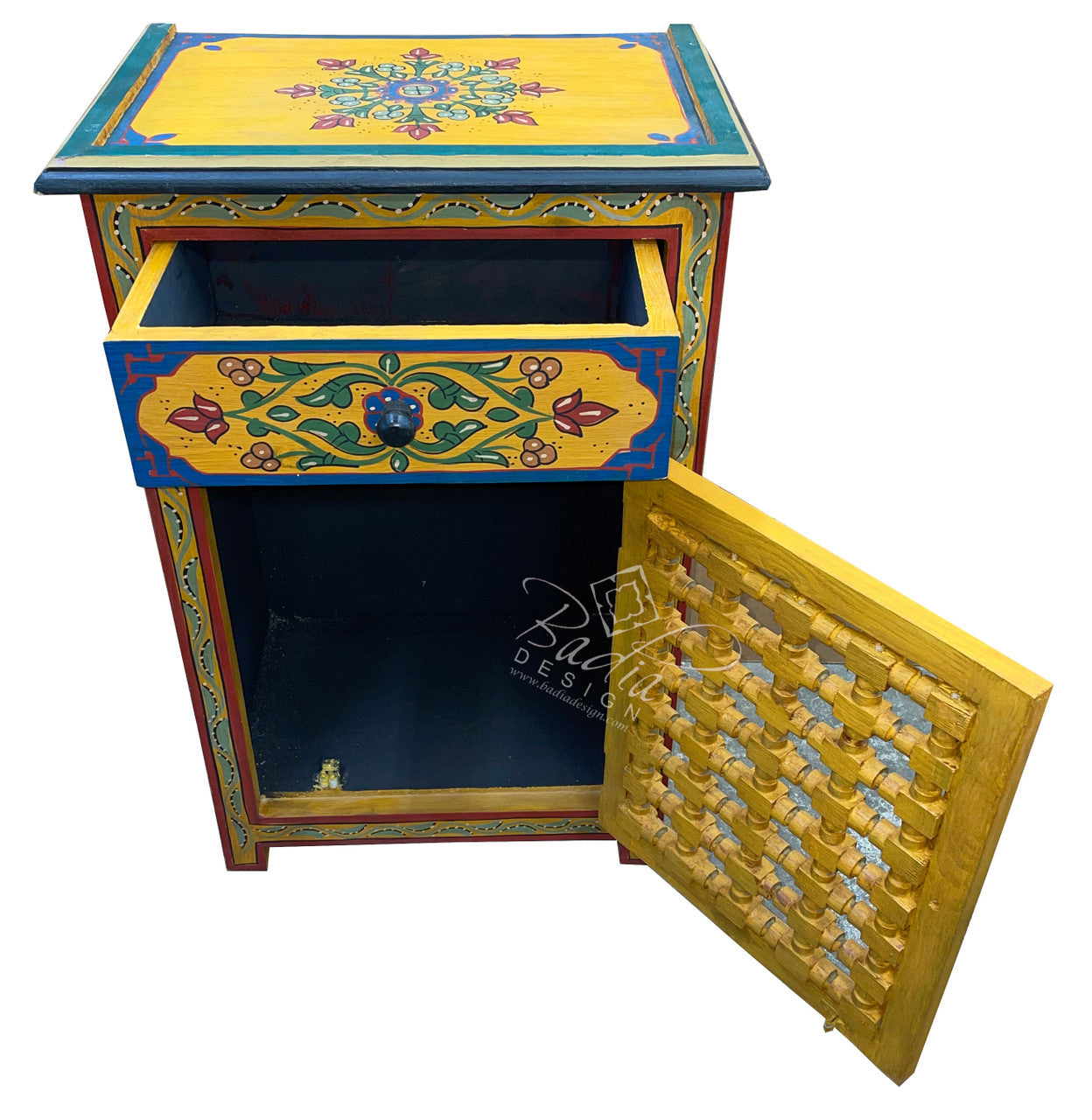 Hand Painted Cabinet Nightstand