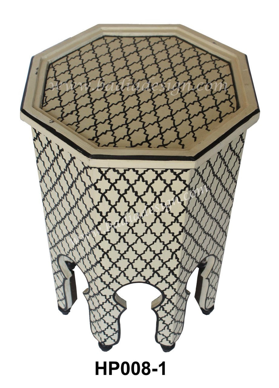 Multi Color Hand Painted Side Table