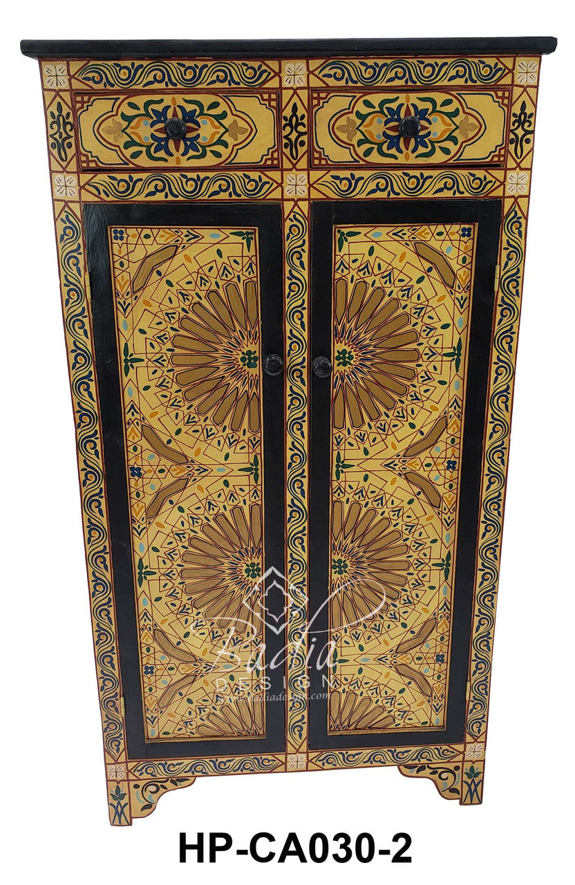 Hand Painted Cedar Cabinet