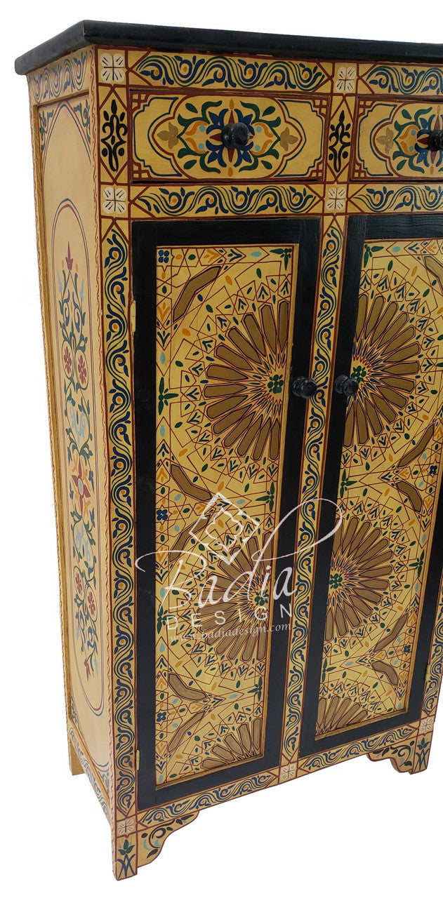 Hand Painted Cedar Cabinet