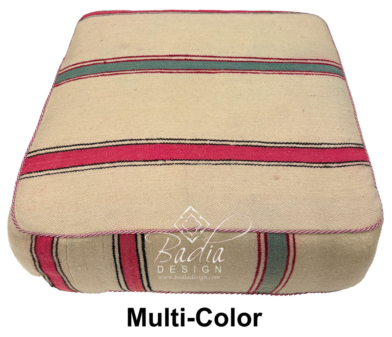 Handwoven Square Kilim Floor Cushions