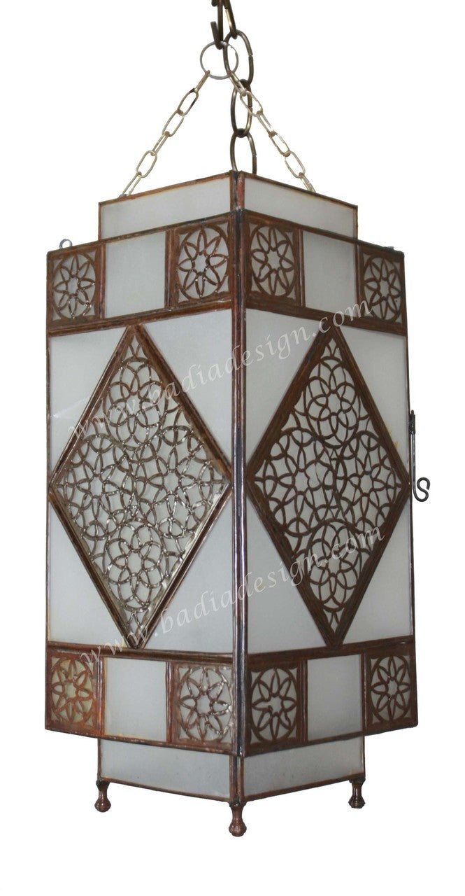Hanging Lanterns with Multi Color Glass