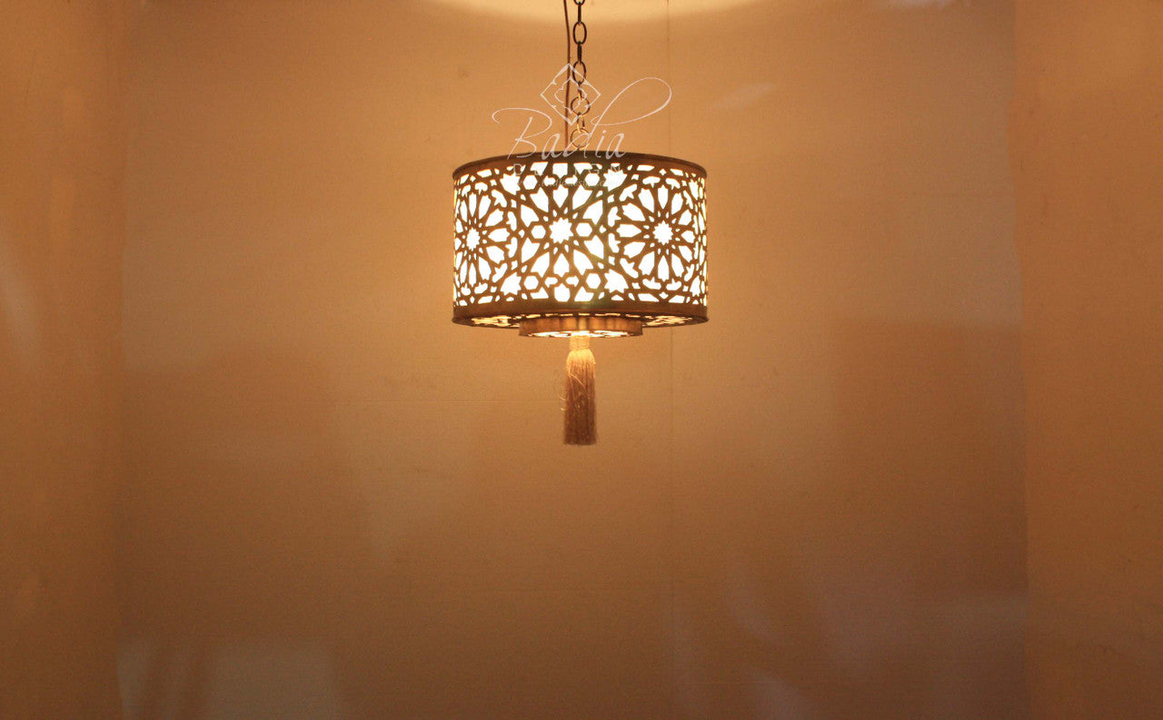 Hanging Brass and Silver Lights