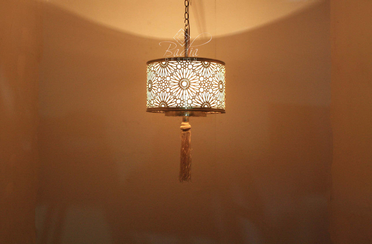 Hanging Brass and Silver Lights