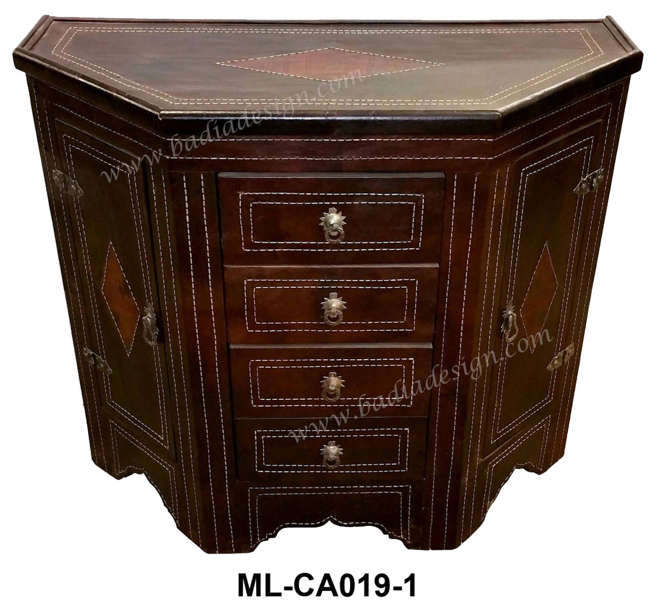 Moroccan Premium Leather Cabinet