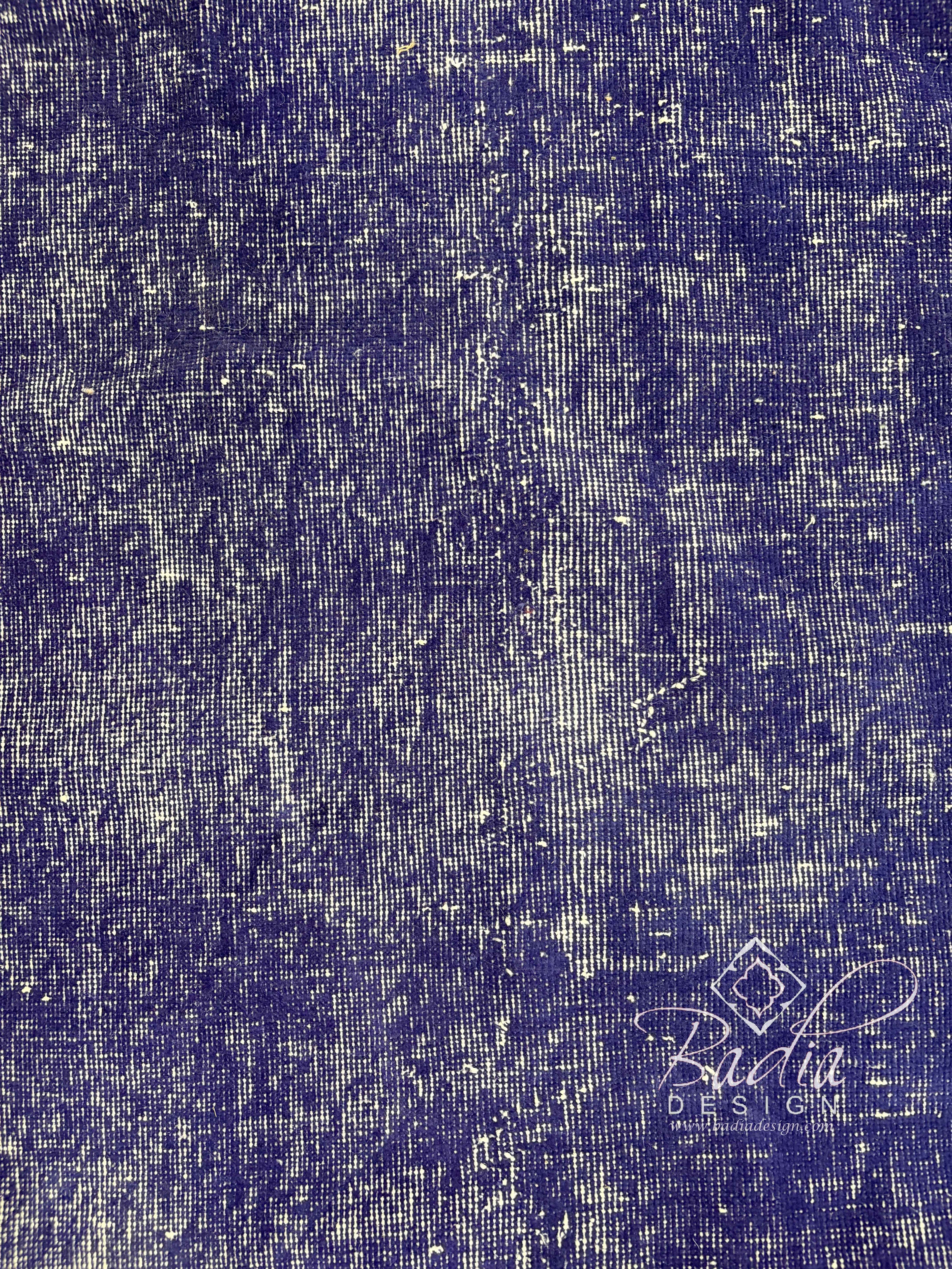 Indigo Blue Solid Design Rug