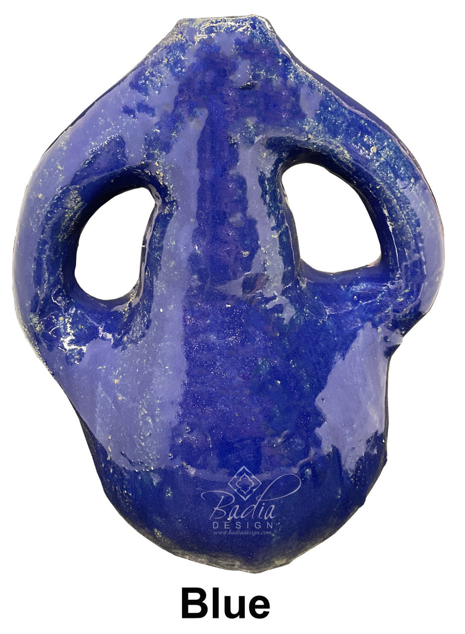 Hand Painted Wide Ceramic Flower Vase