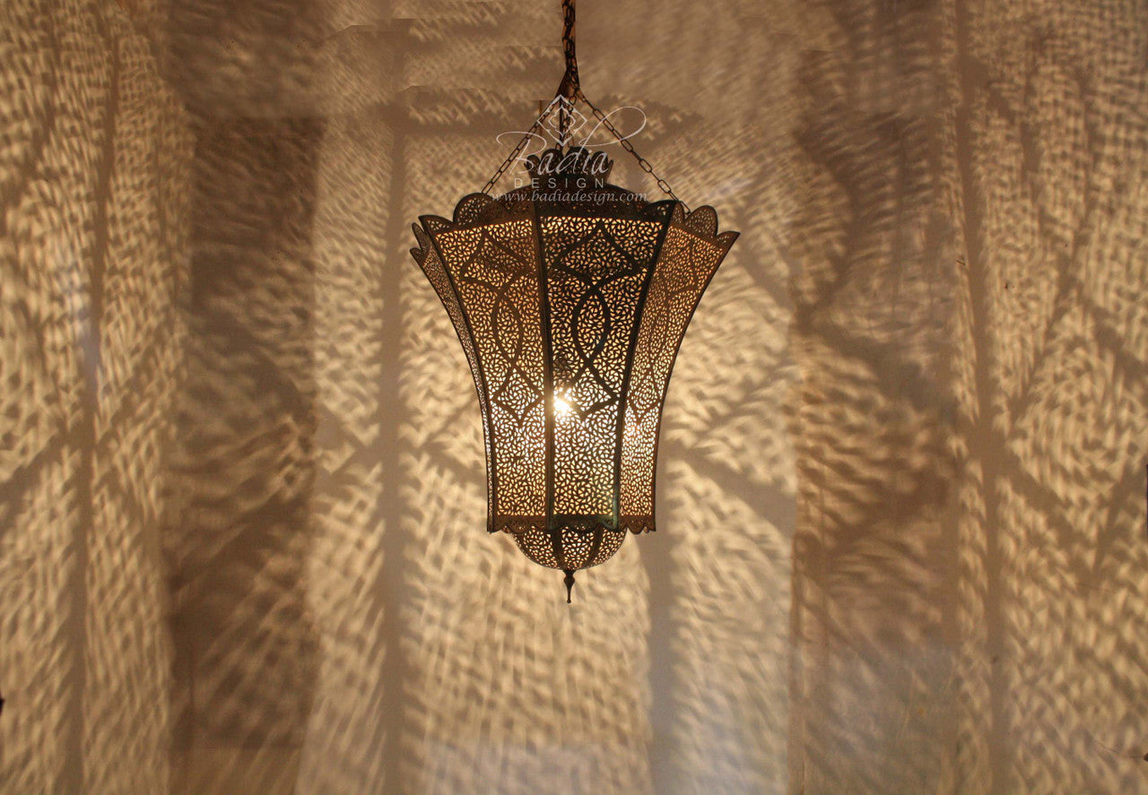 Large Hand Crafted Brass Chandelier