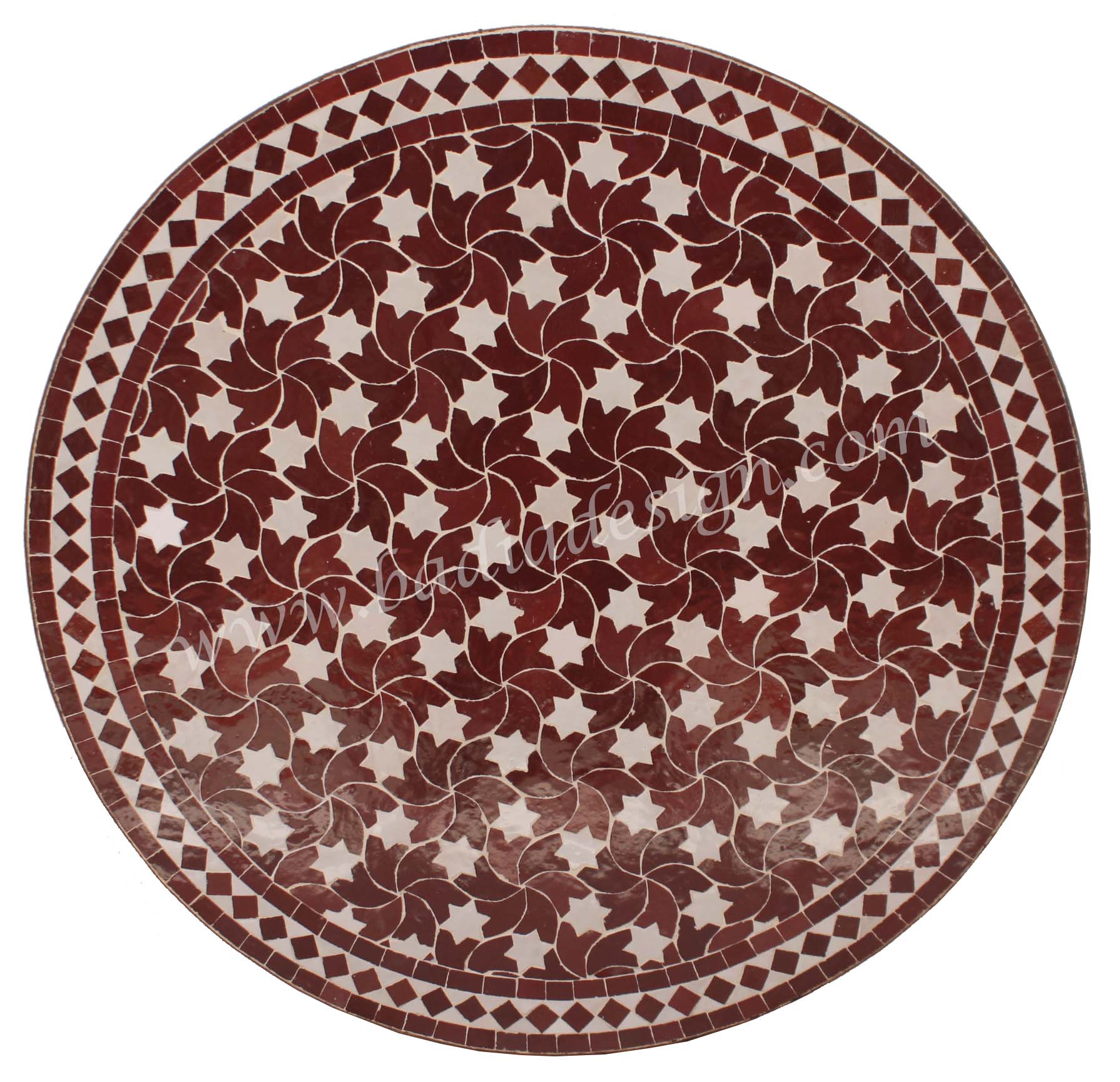 32" Round Mosaic Tile Table Top