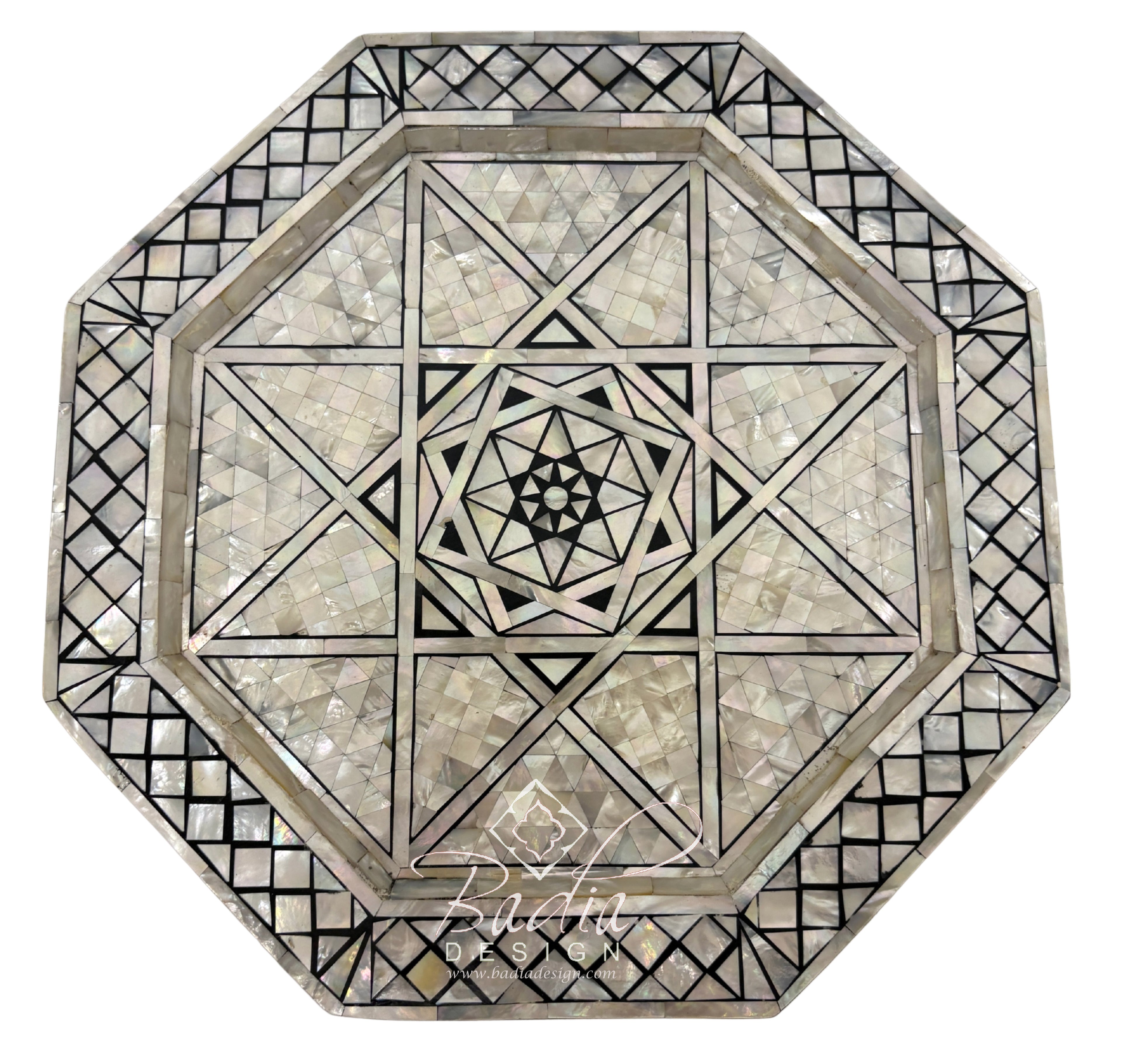 Moroccan Mother of Pearl Side Tables